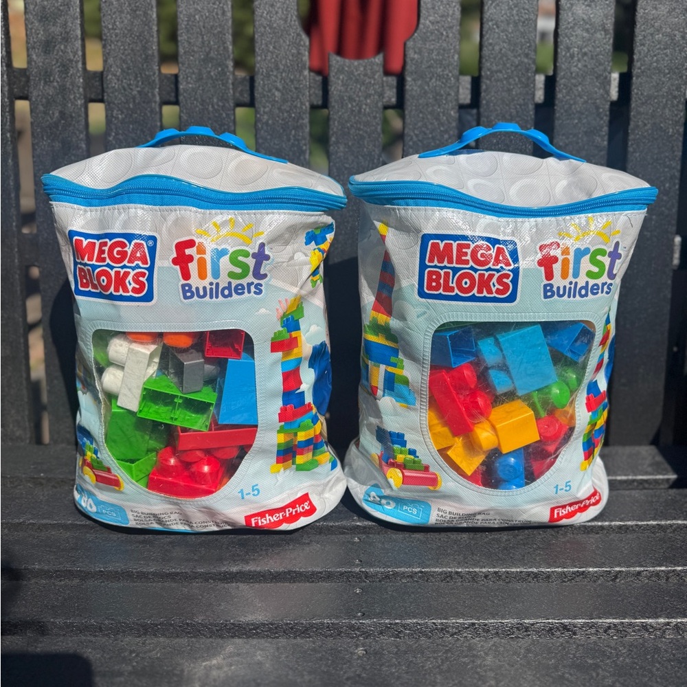 Lot of 2 Mega Bloks First Builders Block Sets